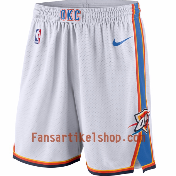 NBA Oklahoma City Thunder Herren Shorts Weiß Nike Swingman NBA Oklahoma City Thunder Herren Shorts Weiß Nike Swingman